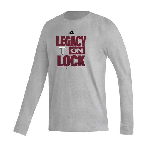 Picture of LEGACY ON LOCK - Men's Fresh Long Sleeve Tee  - medium grey heather