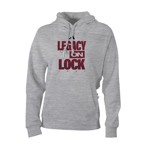 Picture of LEGACY ON LOCK - adidas Women's Fleece Hood - Medium Grey Heather