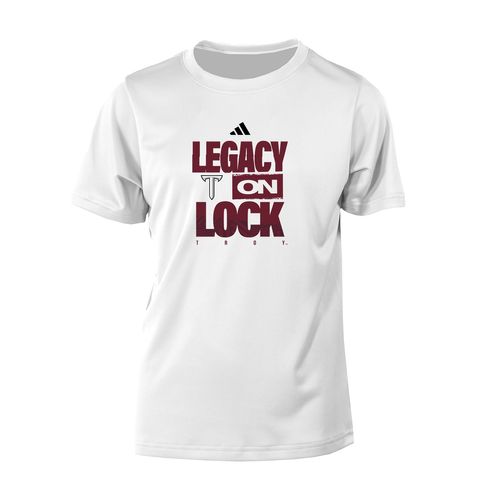 Picture of LEGACY ON LOCK - adidas Youth Short Sleeve Tee - White