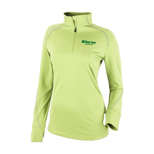 Picture of Women's Omni-Wick Shotgun 2.0 1/4 Zip - spring yellow
