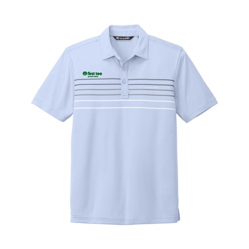 Picture of TravisMathew Coto Performance Chest Stripe Polo - Kentucky Blue Heather