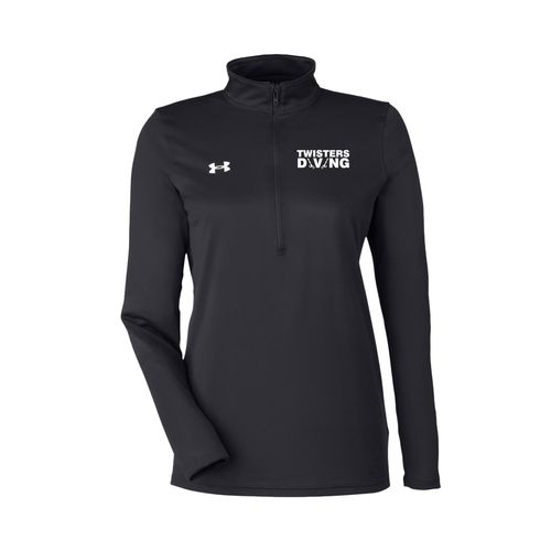 Picture of UA Womens Team Tech Half-Zip Pullover - Black