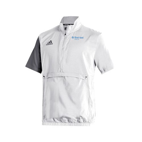 Picture of Stadium 1/4 Zip Woven Short Sleeve - white - grey
