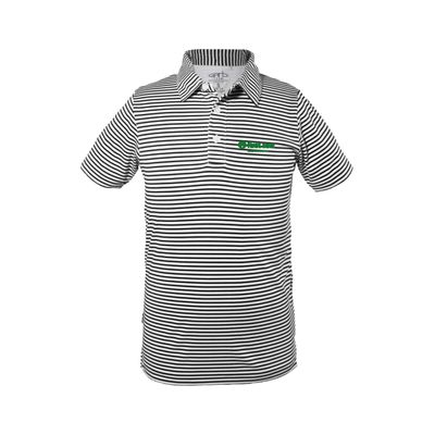Picture of Youth Garb Carson Polo - White Black
