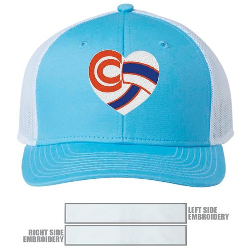 Picture of The Game Everyday Trucker Cap - Columbia Blue/ White