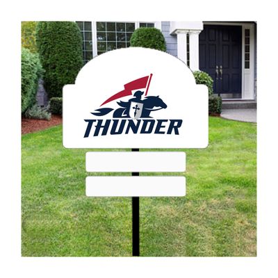 Picture of Deluxe Yard Sign and Stake - White