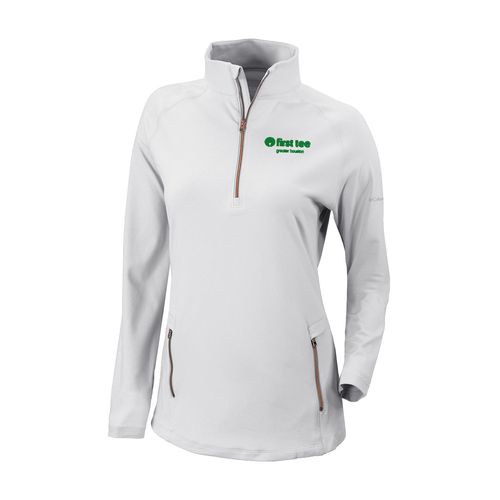 Picture of Women's Omni-Wick Outward Nine 1/4 Zip - white