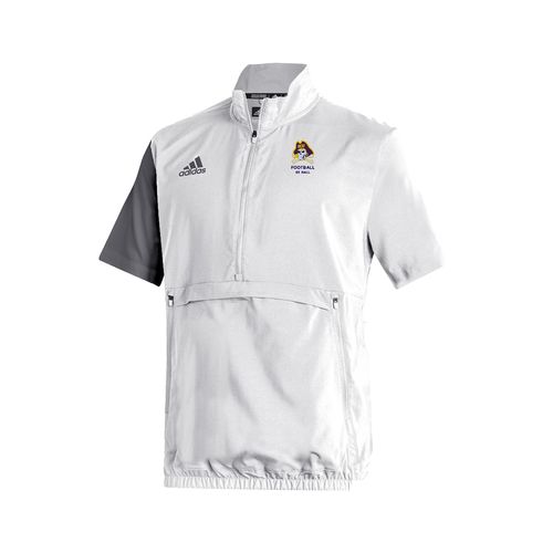 Picture of Stadium 1/4 Zip Woven Short Sleeve - white - grey