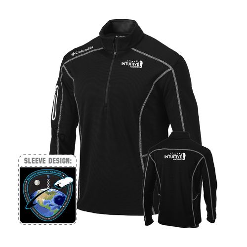 Picture of Zephyr Orbital Fablab - Men's Omni-Wick Shotgun 1/4 Zip - black