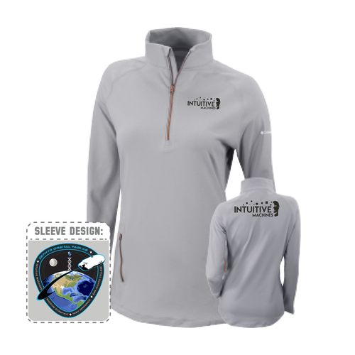 Picture of Zephyr Orbital Fablab - Women's Omni-Wick Outward Nine 1/4 Zip - cool grey