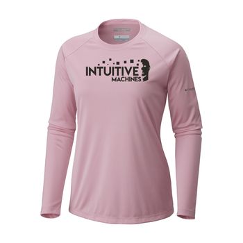 Picture of Women's Tidal Tee Long Sleeve Shirt - Vintage Pink - Logo Text Drop