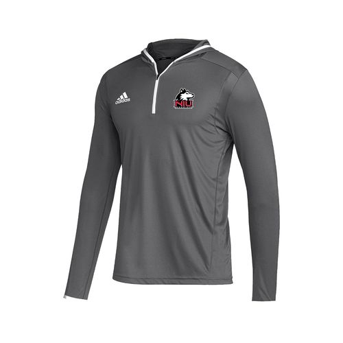 Picture of NIU Left Chest Print - Men's Team Issue Hooded Long Sleeve Tee - team grey 4