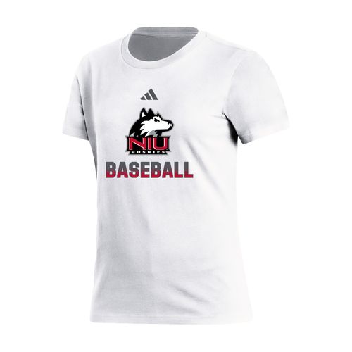 Picture of NIU Logo - Adidas - Women's Fresh Short Sleeve Tee  - white