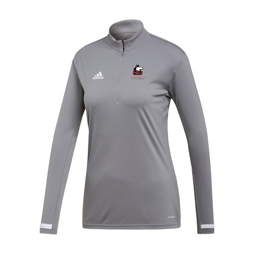 Picture of NIU Left Chest Print - Women's Team19 1/4 Zip Long Sleeve - grey five