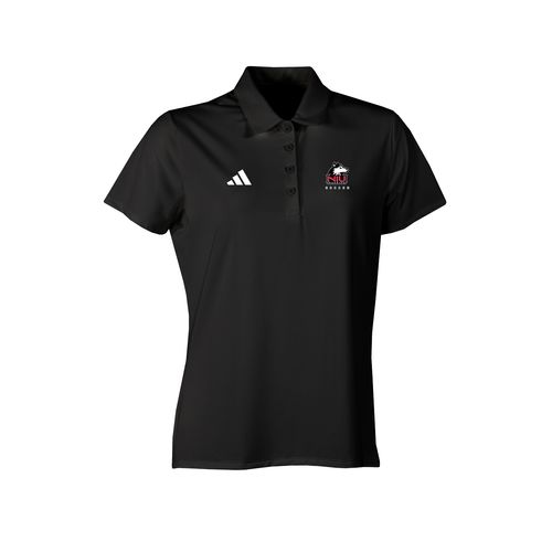 Picture of NIU Left Chest Print - adidas Womens Ultimate 365 Polo - Black
