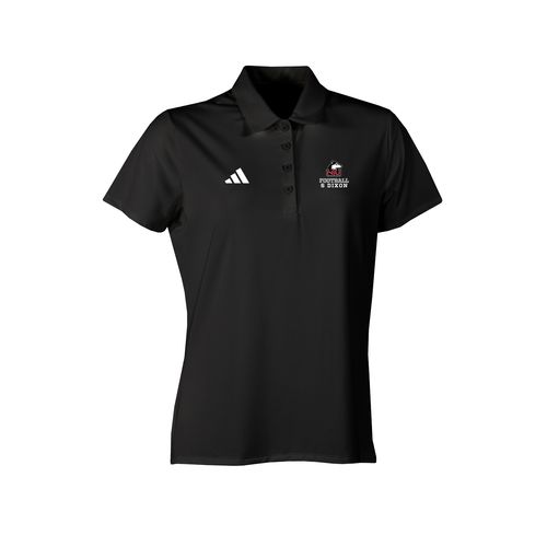 Picture of NIU Left Chest Print - adidas Womens Ultimate 365 Polo - Black
