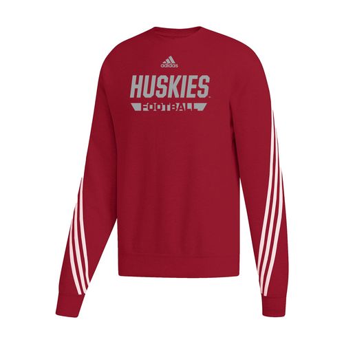 Picture of Women's Cropped 3-Stripe Crew  - Power Red