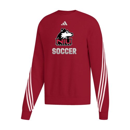 Picture of NIU Logo - Adidas - Women's Cropped 3-Stripe Crew  - power red
