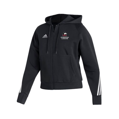 Picture of NIU Left Chest Print - Women's Fashion Full Zip Hoodie - Black