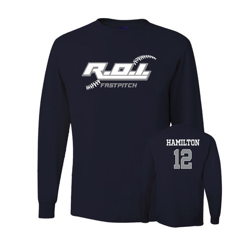 Picture of Youth Dri-Power Long Sleeve T-Shirt - Navy