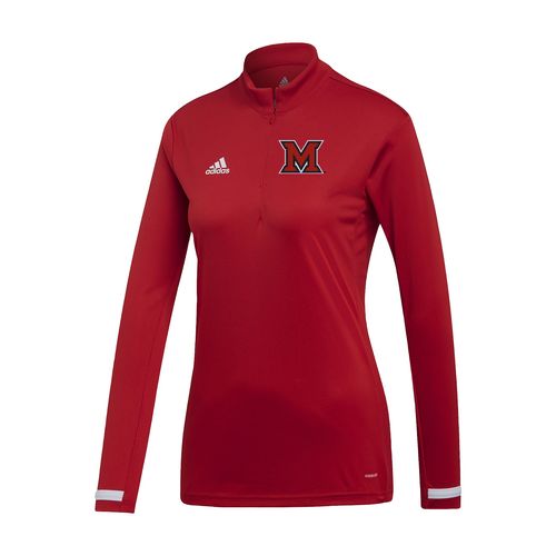 Picture of Women's Team19 1/4 Zip Long Sleeve - power red