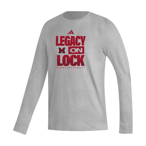 Picture of LEGACY ON LOCK - Men's Fresh Long Sleeve Tee  - medium grey heather