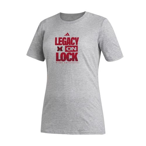 Picture of LEGACY ON LOCK - Women's Fresh Short Sleeve Tee  - medium grey heather