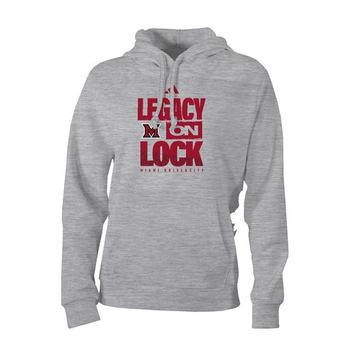 Picture of LEGACY ON LOCK - adidas Women's Fleece Hood - Medium Grey Heather
