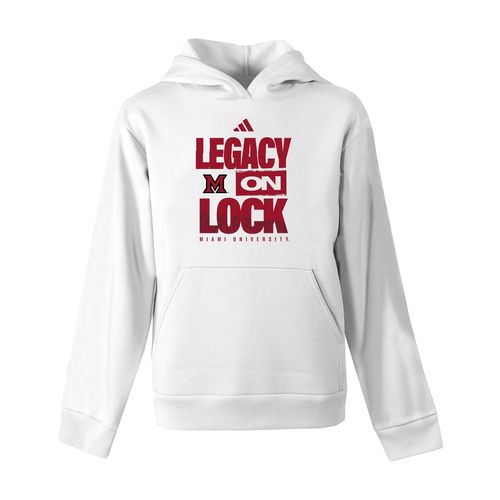 Picture of LEGACY ON LOCK - adidas Youth Fleece Hood - White