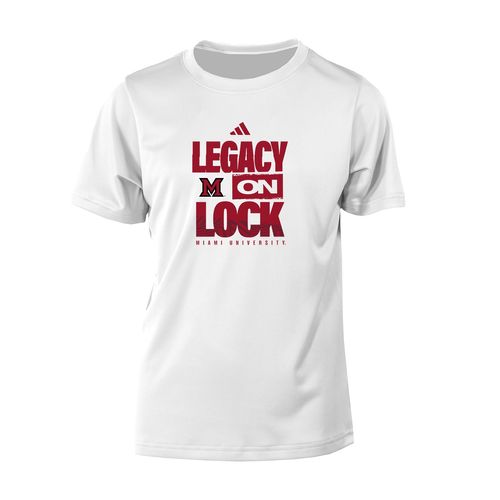 Picture of LEGACY ON LOCK - adidas Youth Short Sleeve Tee - White