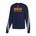 Picture of Women's Cropped 3-Stripe Crew  - medium grey heather