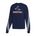Picture of Women's Cropped 3-Stripe Crew  - medium grey heather