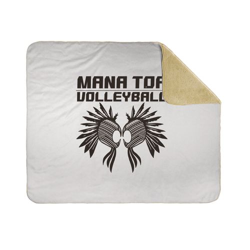 Picture of 50x60 Sherpa Lined Throw Blanket - White