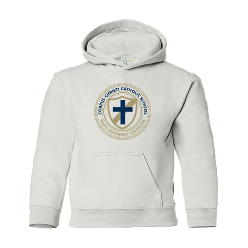 Picture of Heavy Blend Youth Hooded Sweatshirt - white
