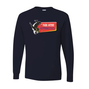 Picture of Youth Dri-Power Long Sleeve T-Shirt - Black - Logo Text Drop