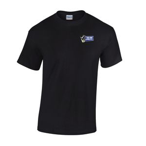 Picture of Russell DRI-POWER Tee - Black - Embroidery Text Drop