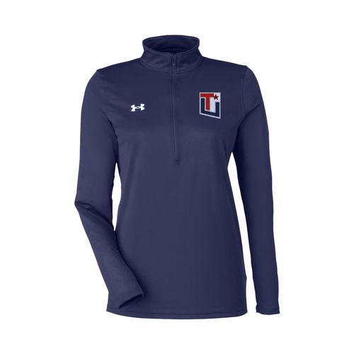 Picture of UA Womens Team Tech Half-Zip Pullover - Midnight Navy
