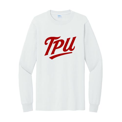 Picture of Port & Company Tall Long Sleeve Essential Tee - white
