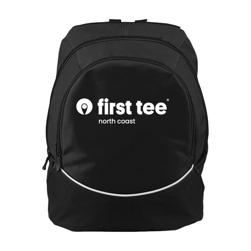 Picture of Sport-Tek Rec Backpack - black white