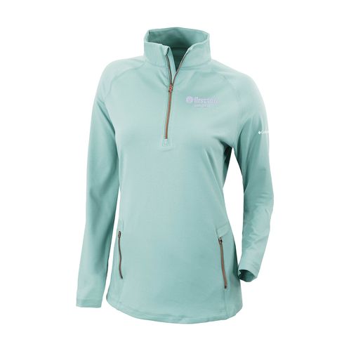 Picture of Women's Omni-Wick Outward Nine 1/4 Zip - blueglass