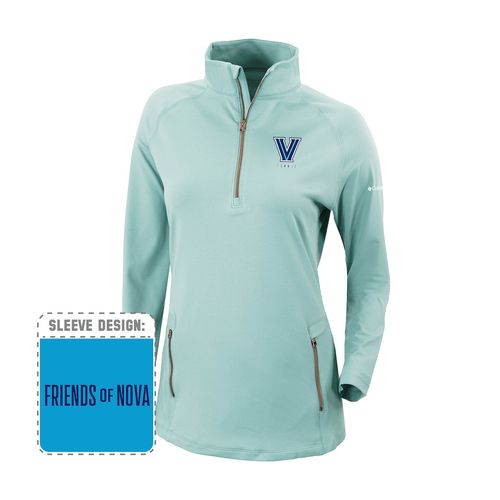 Picture of Women's Omni-Wick Outward Nine 1/4 Zip - Blueglass