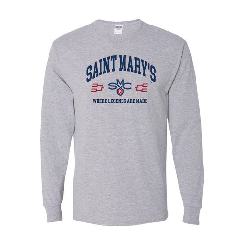 Picture of Dri-Power Long Sleeve T-Shirt - Athletic Heather