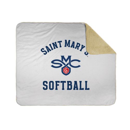 Picture of 50x60 Sherpa Lined Throw Blanket - white