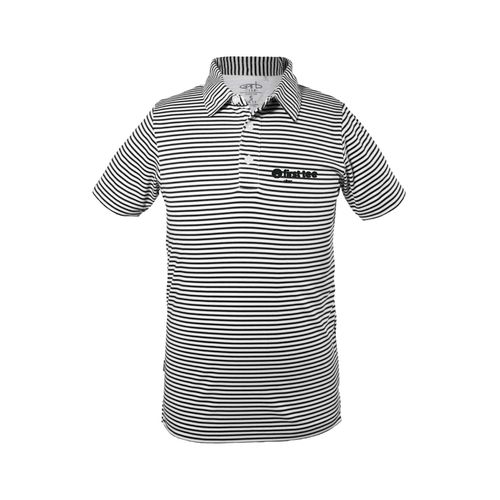 Picture of Youth Garb Carson Polo - white black