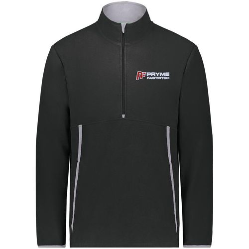 Picture of Augusta Chill Fleece 2.0 1/2 Zip Pullover - Black - Embroidery Text Drop