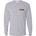 Picture of Youth Dri-Power Long Sleeve T-Shirt - True Red - Embroidery Text Drop