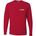 Picture of Youth Dri-Power Long Sleeve T-Shirt - True Red - Embroidery Text Drop