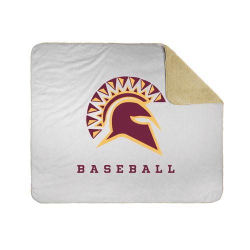 Picture of 50x60 Sherpa Lined Throw Blanket - white