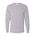 Picture of Dri-Power Long Sleeve T-Shirt - White - Embroidery Text Drop