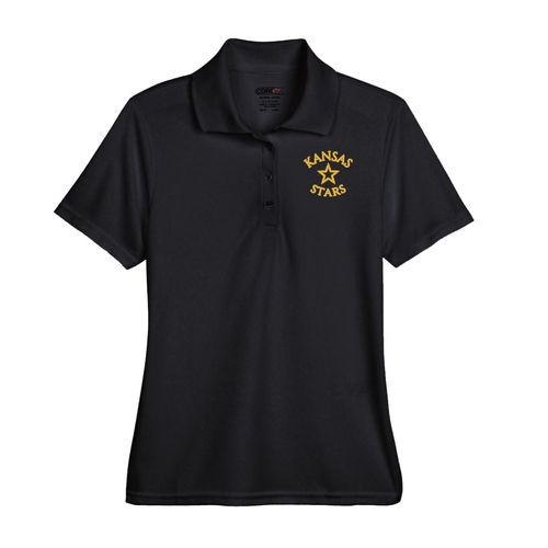 Picture of Women's Performance Polo - Black - Embroidery Text Drop